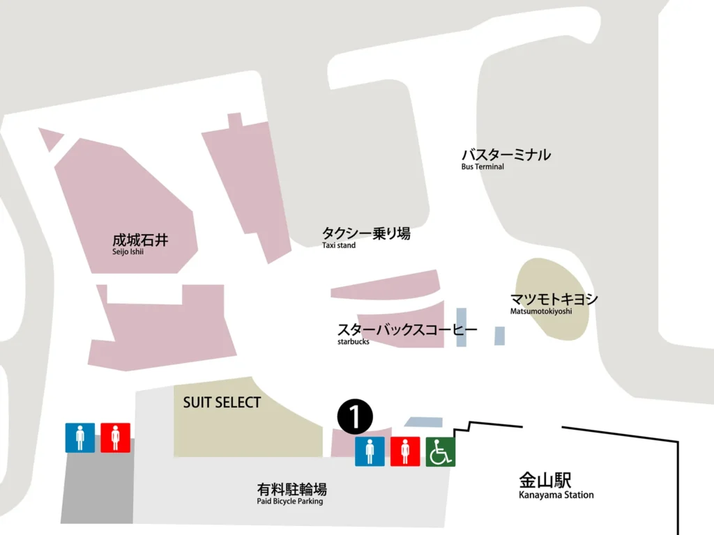 アスナル金山1階 フロアマップ