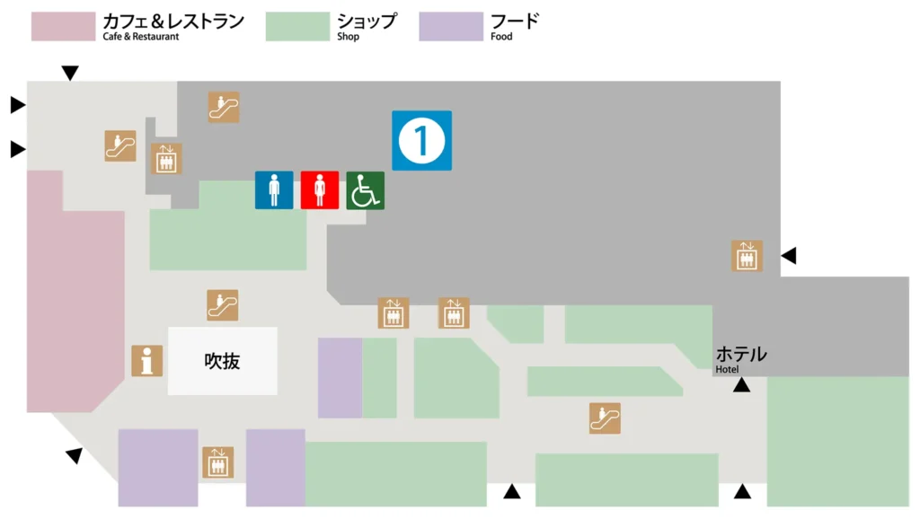 中日ビル1階 フロアマップ