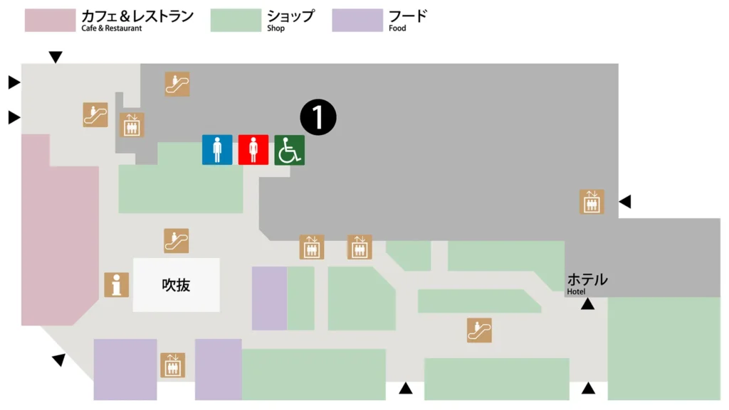 中日ビル1階 フロアマップ