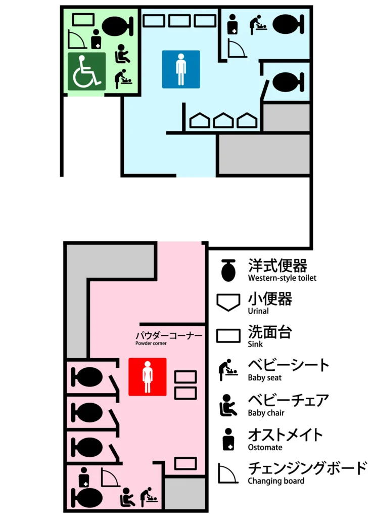 名古屋駅構内 JR桜通口付近のトイレ