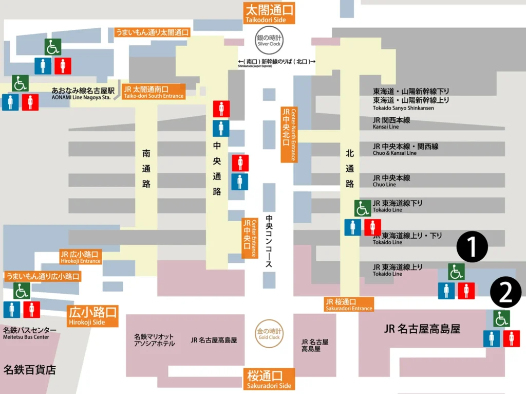 名古屋駅構内図