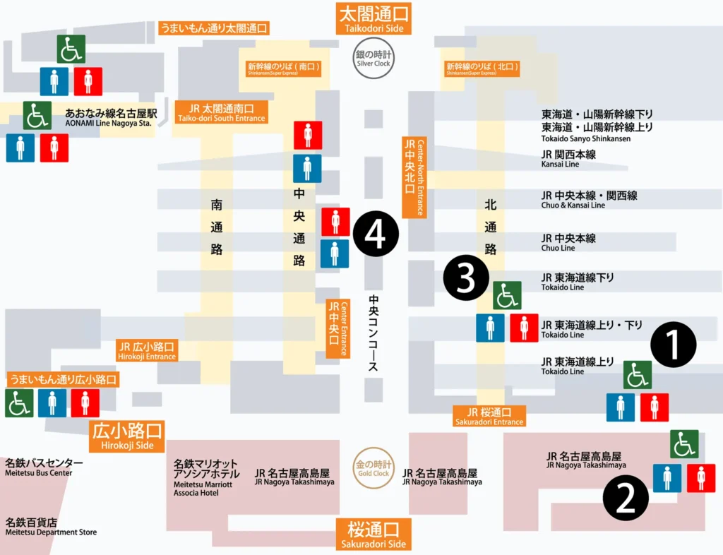 名古屋駅構内図