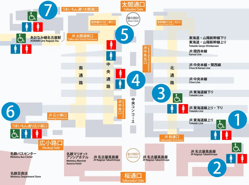 名古屋駅構内図