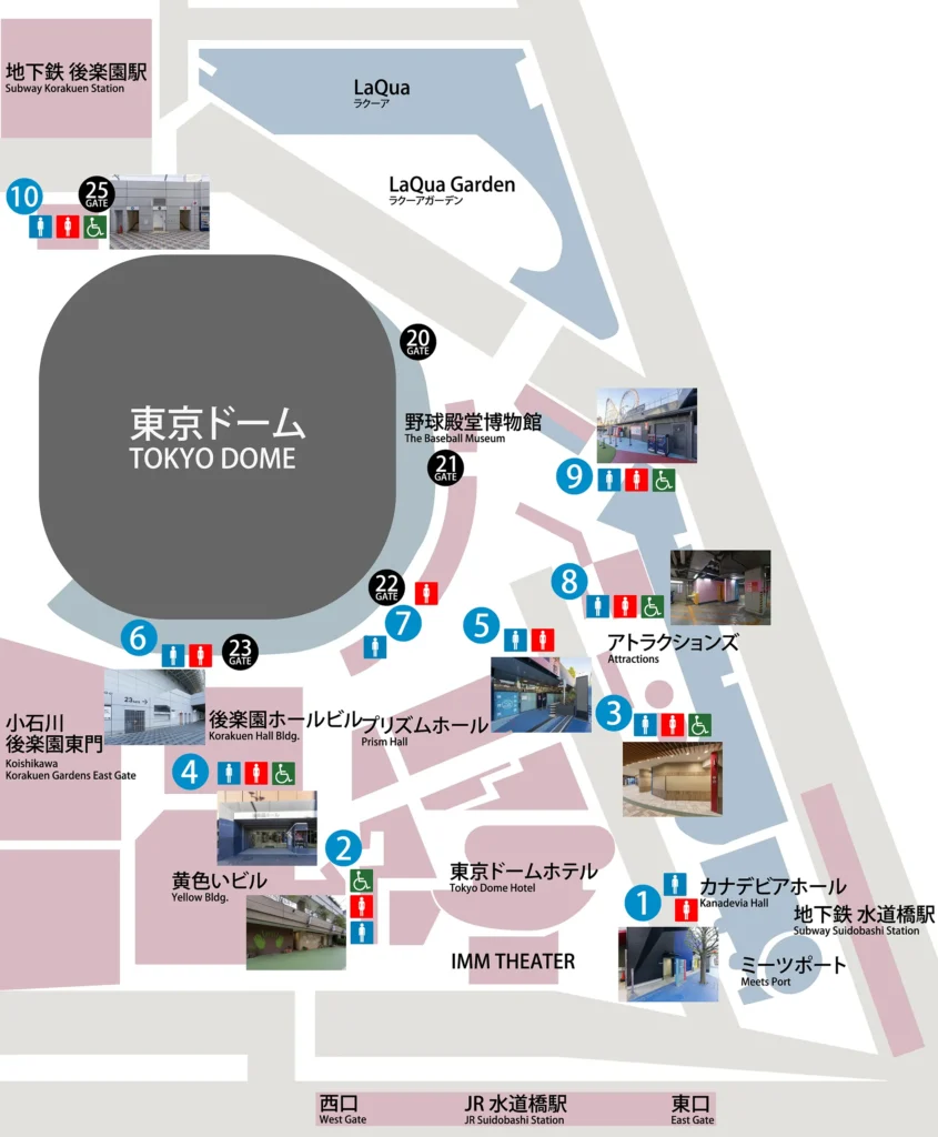 東京ドームシティ案内図